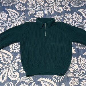 Mens Knit Zip-Up (size L-XL) (NEVER WORN)